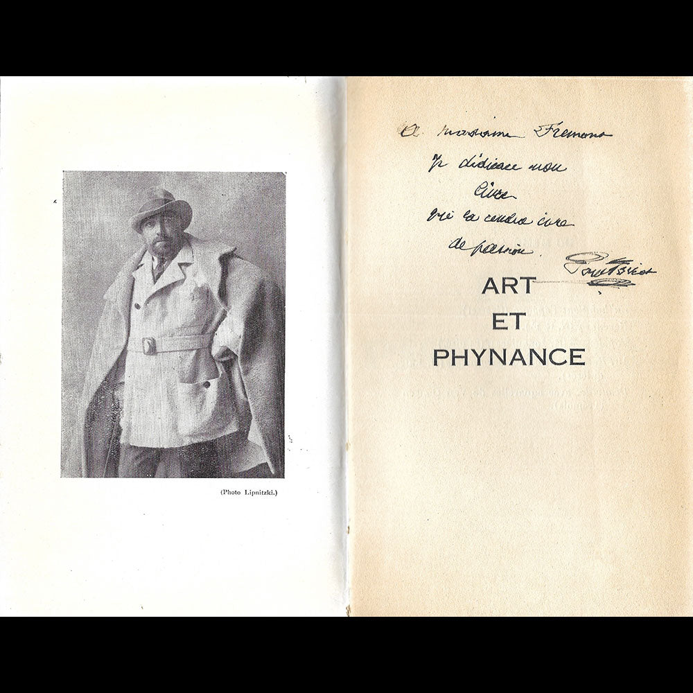 Poiret - Art et Phynance, mémoires de Paul Poiret, avec envoi (1934)