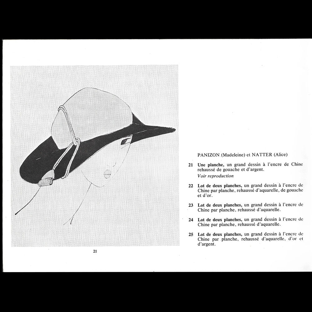 Autour des robes de Paul Poiret par Iribe - Panizon - Natter - Erte, vente art nouveau art déco (1977)
