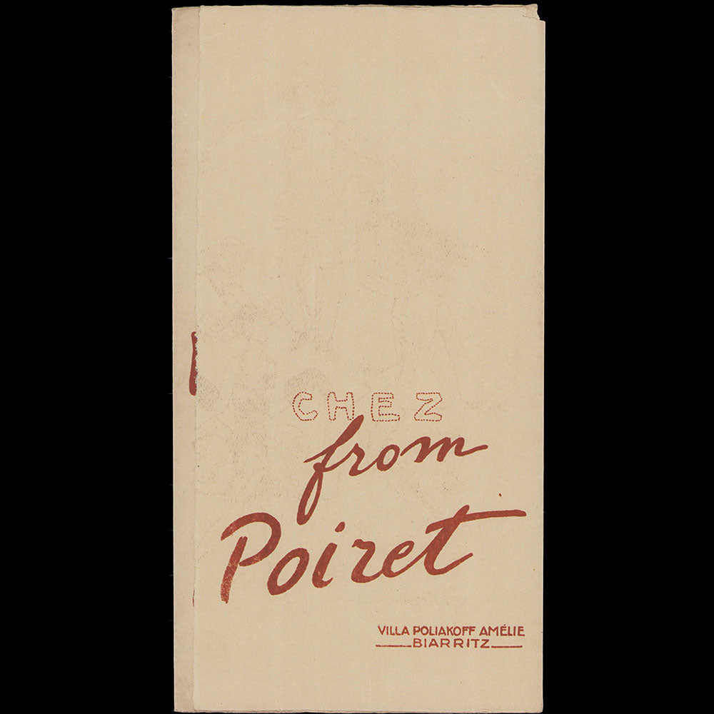 Poiret - Chez Poiret / Biarritz donne de grandes fêtes (circa 1920)