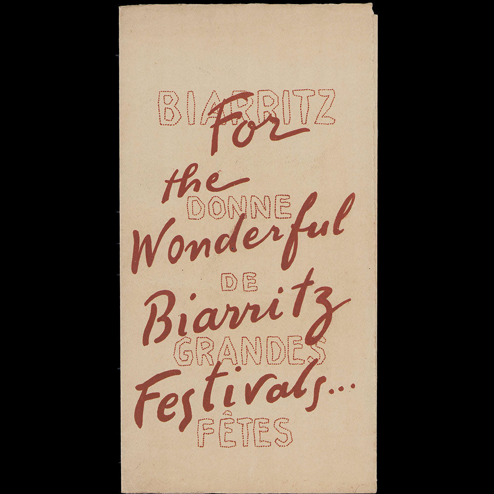 Poiret - Chez Poiret / Biarritz donne de grandes fêtes (circa 1920)