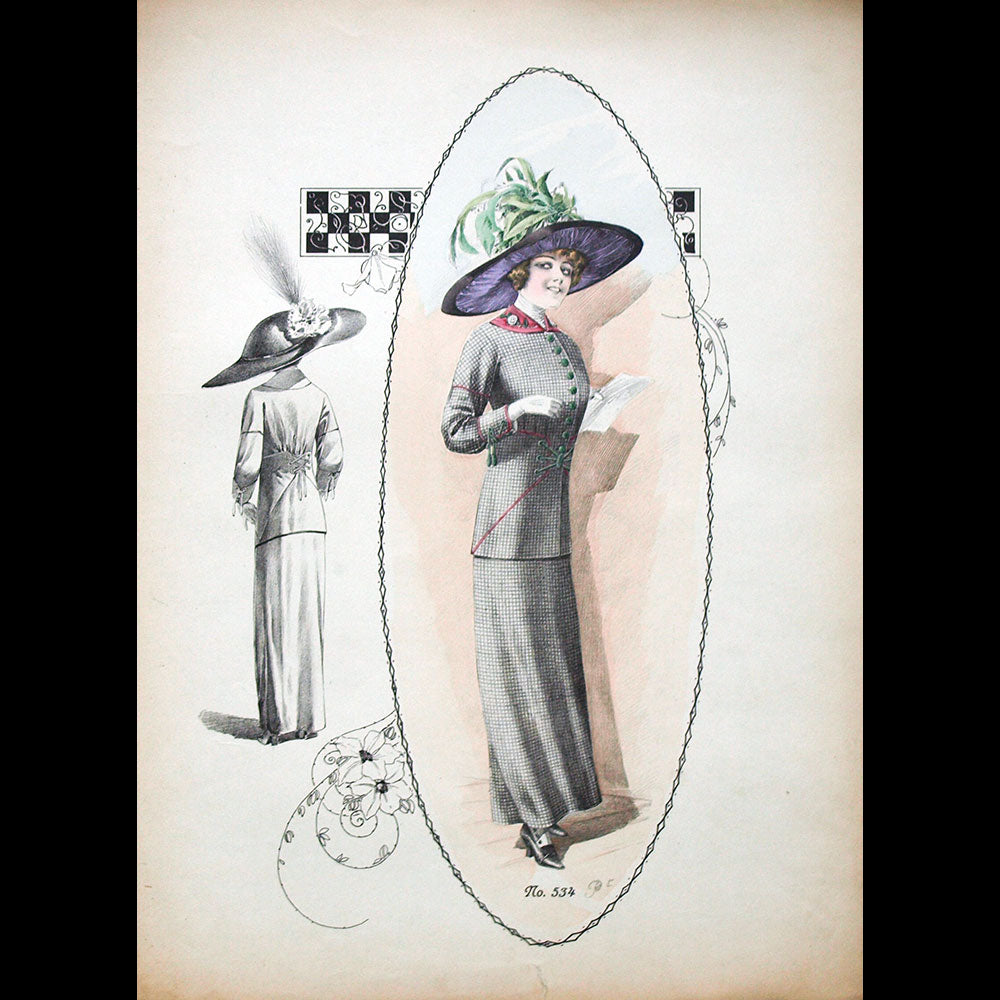 Poiret - Ensemble de 7 gravures (circa 1910)