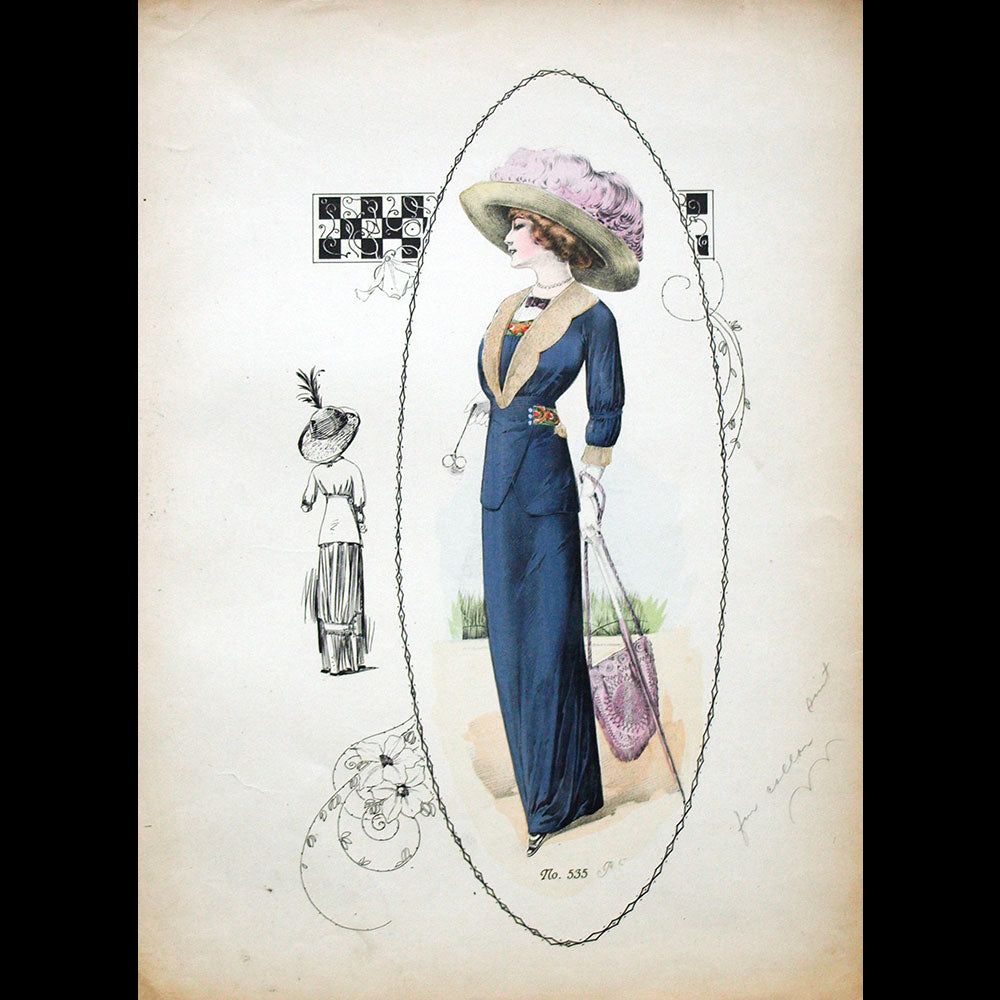 Poiret - Ensemble de 7 gravures (circa 1910)