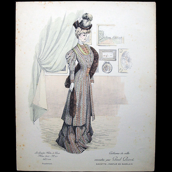 Les Grandes Modes de Paris, mars 1905, Costume de ville exécuté par Paul Poiret