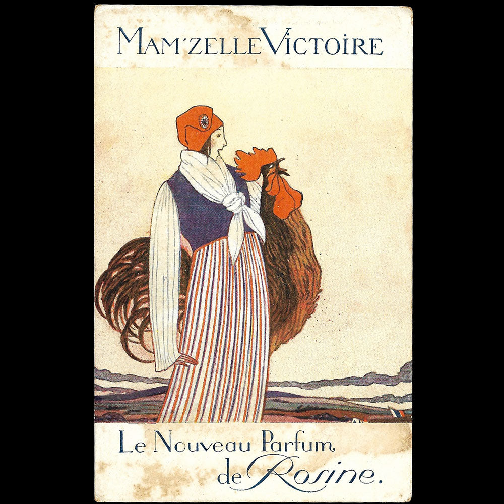 Paul Poiret - Mamzelle Victoire, carte des Parfums de Rosine (circa 1915)