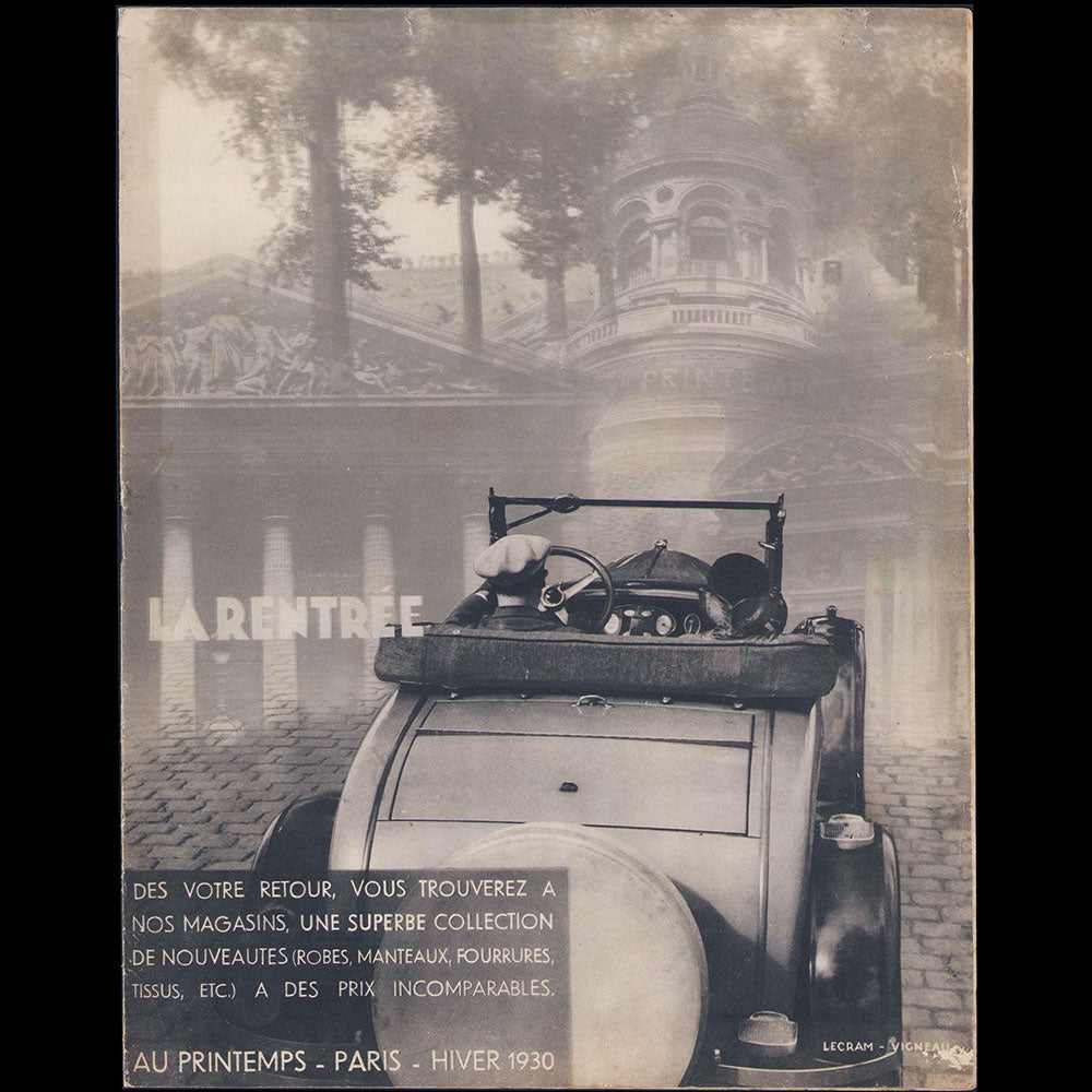 Au Printemps - La Rentrée, catalogue de l'hiver 1930, couverture de Lecram - Vigneau