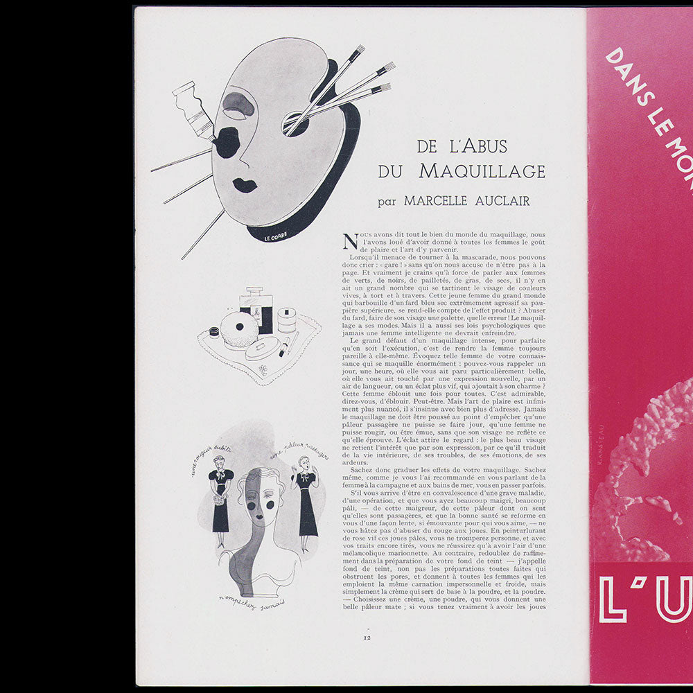 Rester Jeune, février 1935, couverture de Félix Agostini