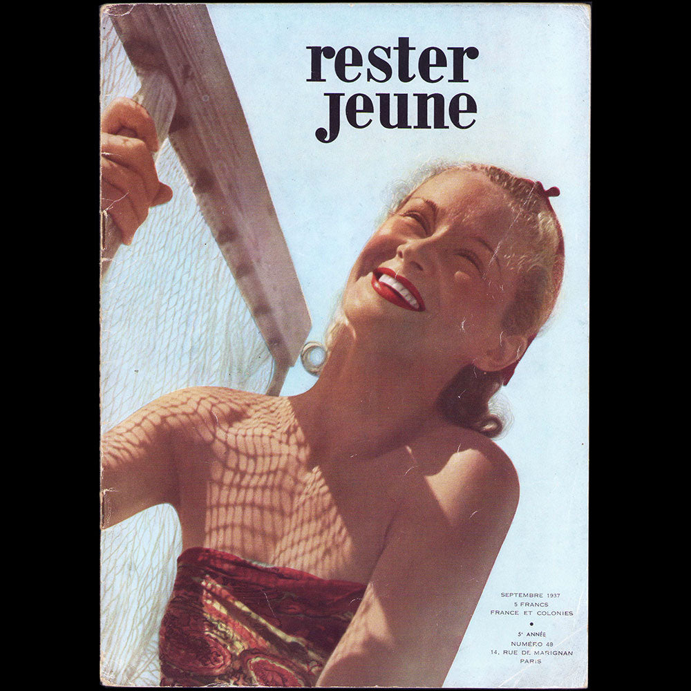 Rester Jeune, septembre 1937, couverture de Fonssagrives