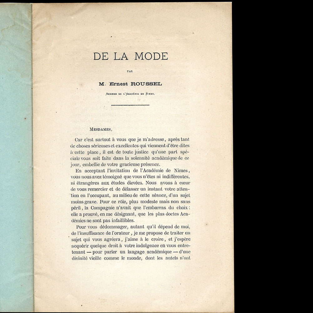 La Mode par Ernest Roussel (1879)