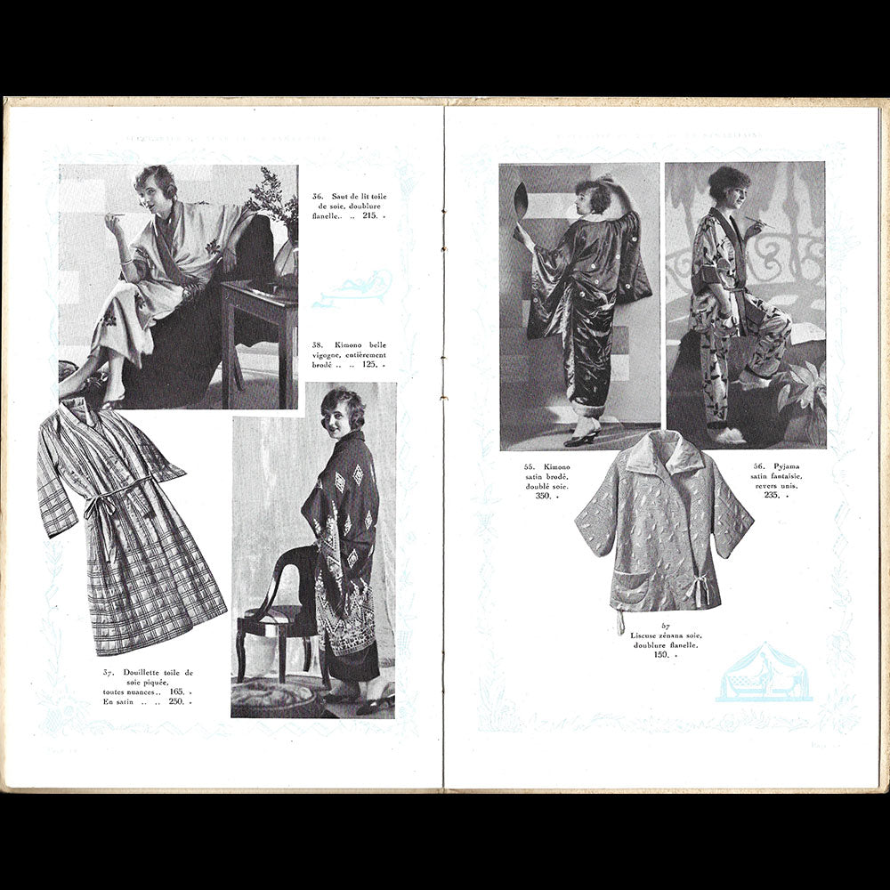 Succursale de luxe de la Samaritaine - Catalogue de lingerie, couverture de Pierre Mourgue (1920s)