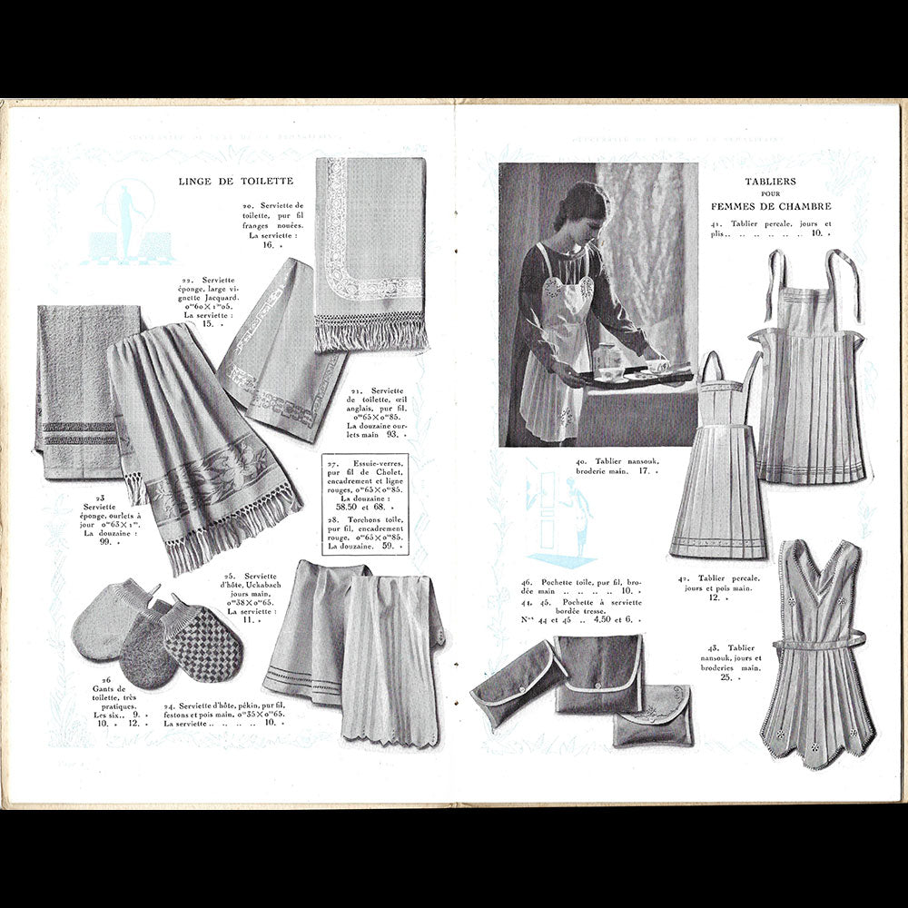 Succursale de luxe de la Samaritaine - Catalogue de lingerie, couverture de Pierre Mourgue (1920s)
