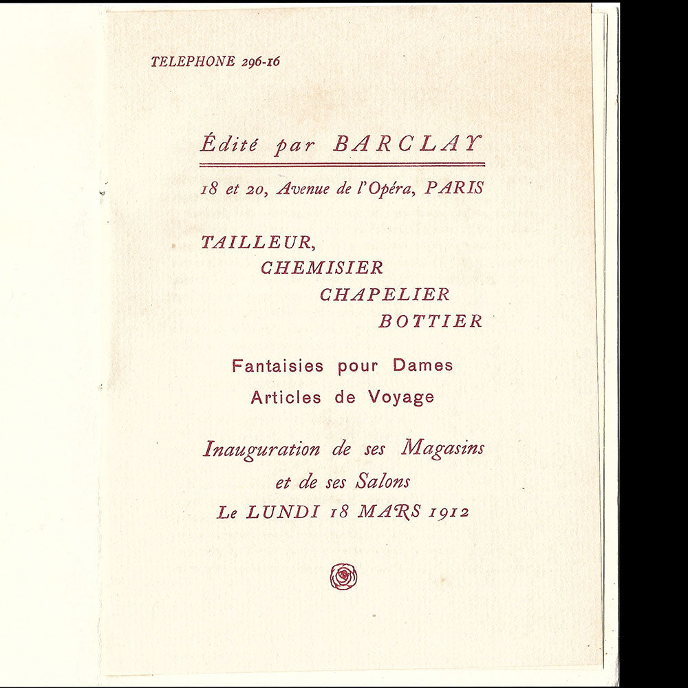 Barclay - Le Grand Chic, dessins et texte par Sem (1912)