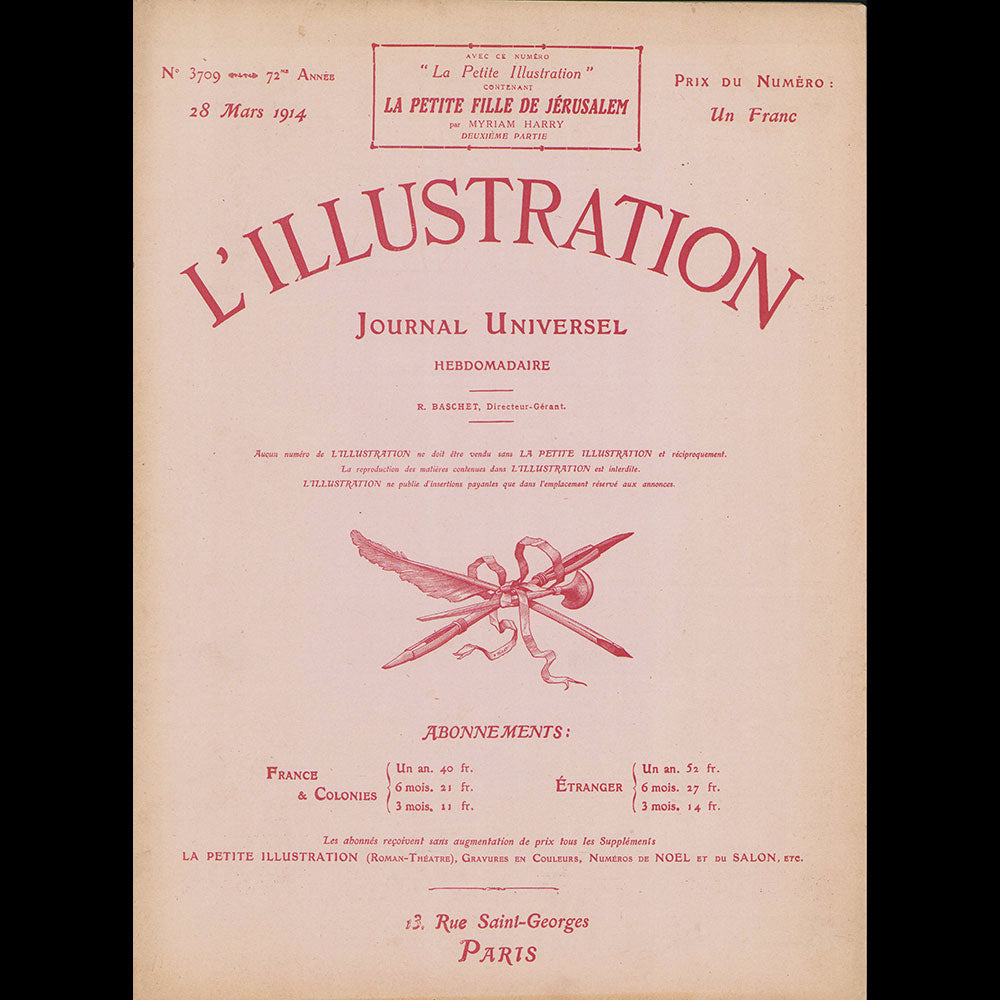 SEM - L’Illustration, 28 mars 1914 : Le Vrai et le Faux Chic