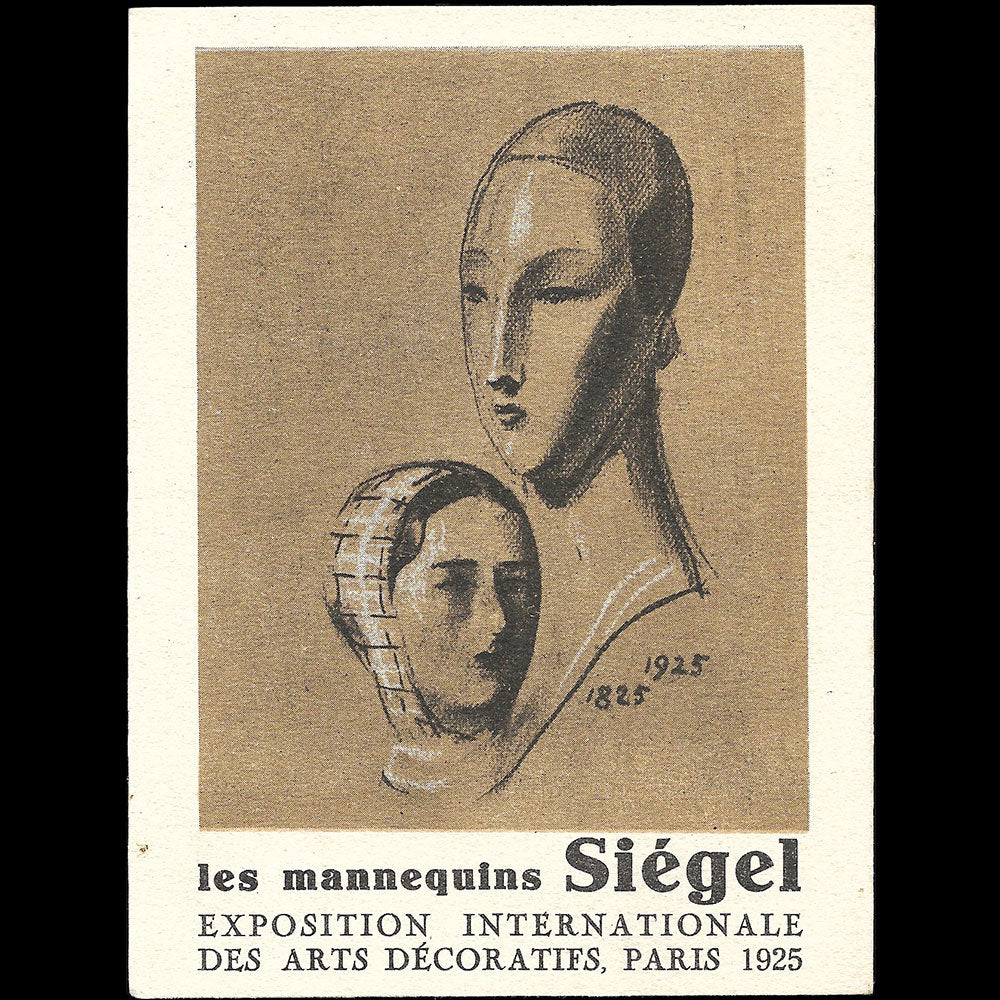 Siegel - Exposition des Arts Décoratifs Industriels à Paris en 1925, carte de la maison de mannequins (1925)