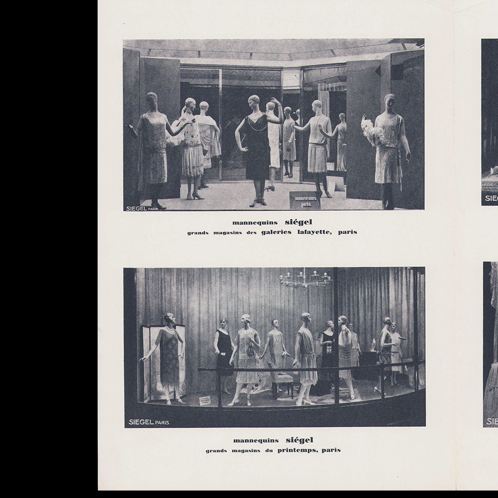 Siégel - Document publicitaire de la maison de mannequins (1927)