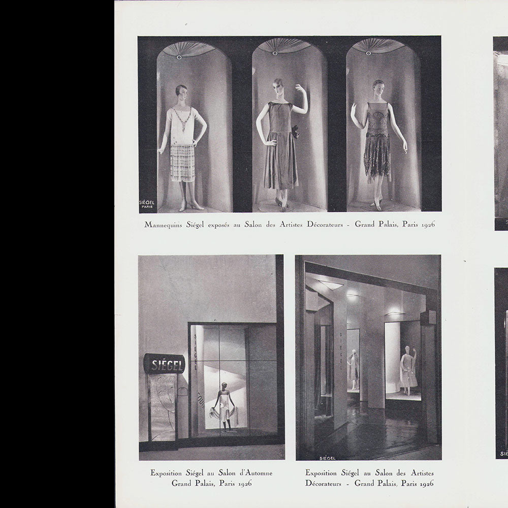 Siégel - Document publicitaire de la maison de mannequins (1926)