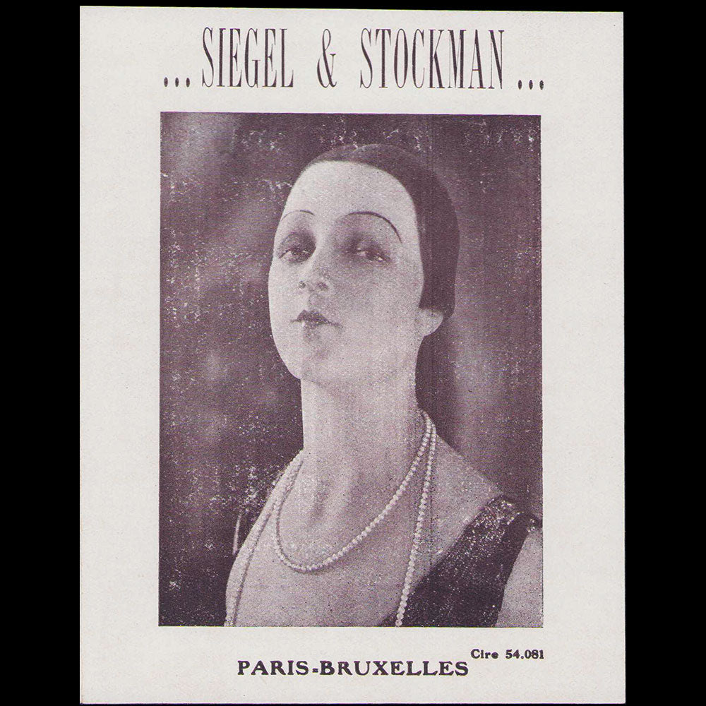 Siégel & Stockman - Document publicitaire de la maison de mannequins (1927)