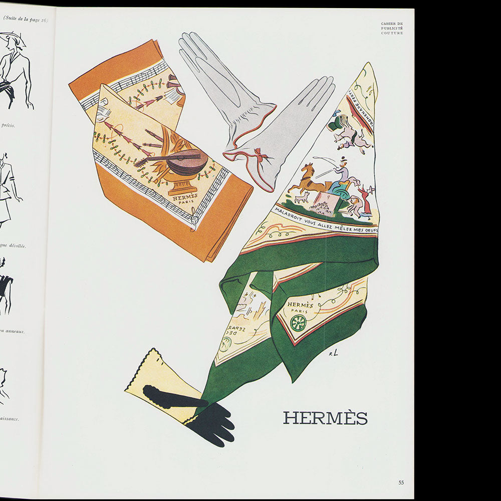 Signes, Album de Mode, n°1, été 1945, couverture de Valentine Hugo