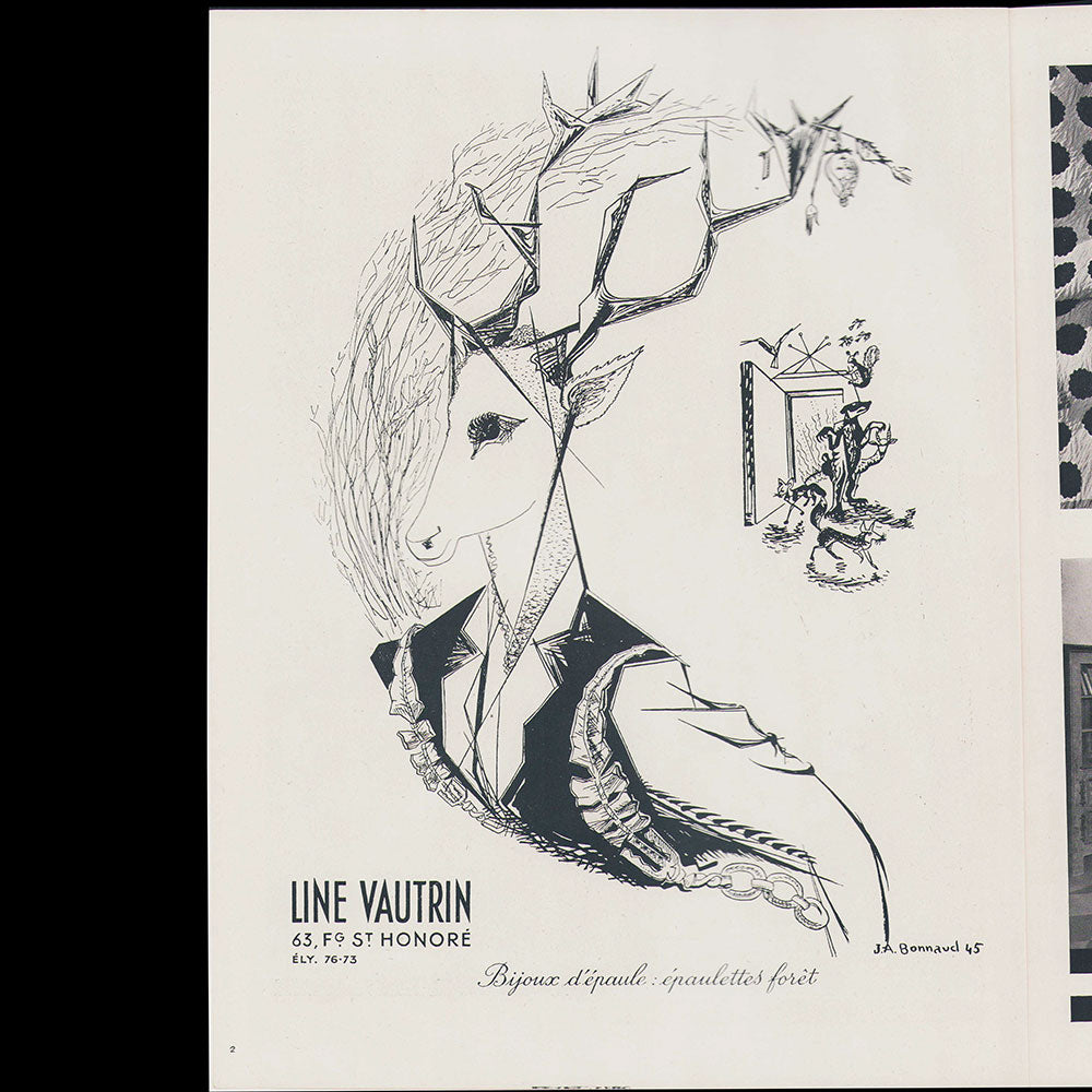 Signes, Album de Mode, n°1, été 1945, couverture de Valentine Hugo