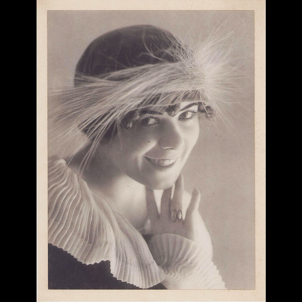 2 Cadres Portrait Photo Sous Verre - Homme/femme - Année 1912 Paris - Bois Et Verre