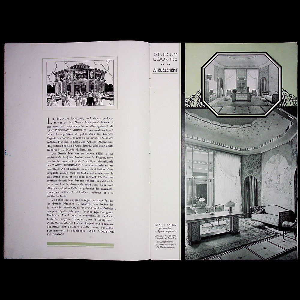 Grands Magasins du Louvre - Studium Louvre, catalogue pour l'Exposition des Arts Décoratifs Modernes (1925)