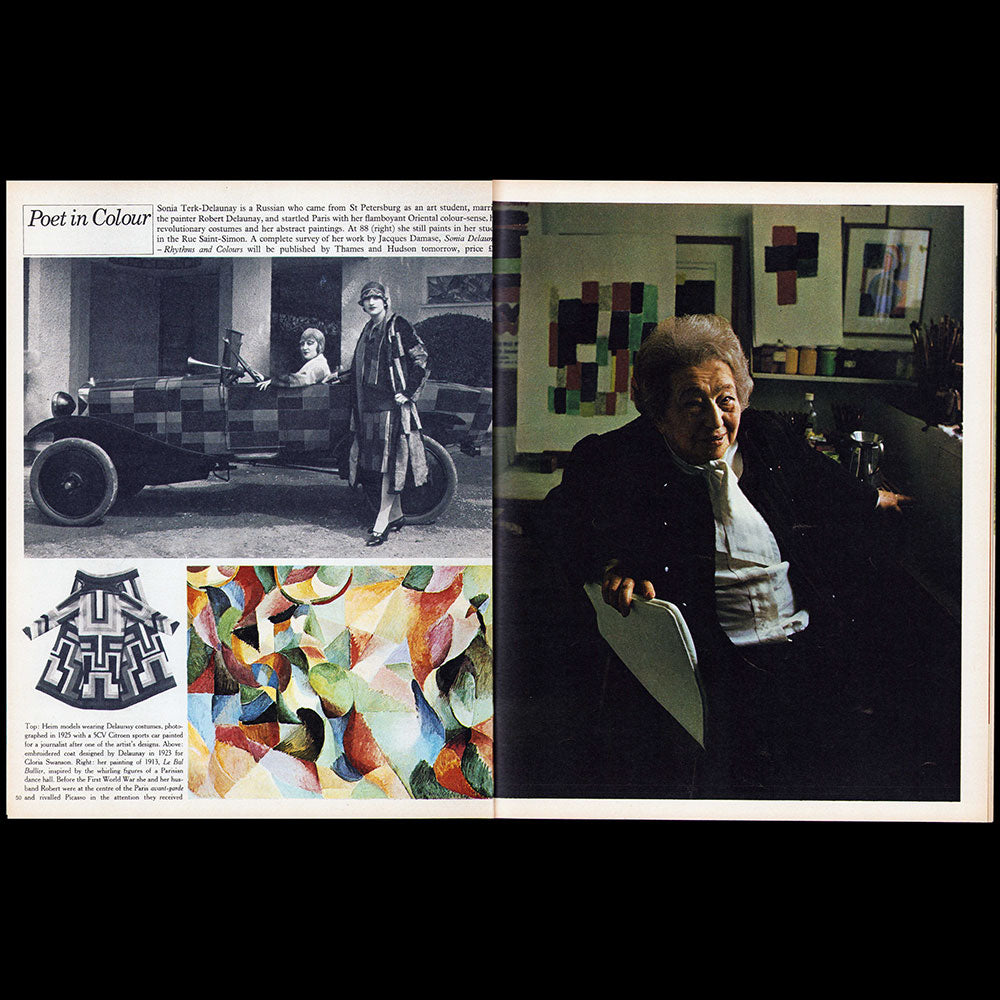 The Sunday Times Magazine, March 4 1973 : Surviving in Style, Bruce Chatwin visits Mme Madeleine Vionnet and Mme Sonia Delaunay