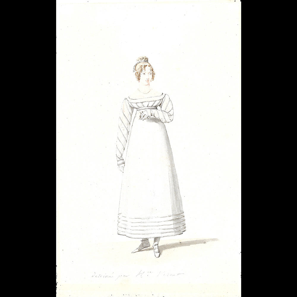 Horace Vernet - Dessin pour le Journal des Dames et des Modes (1818)