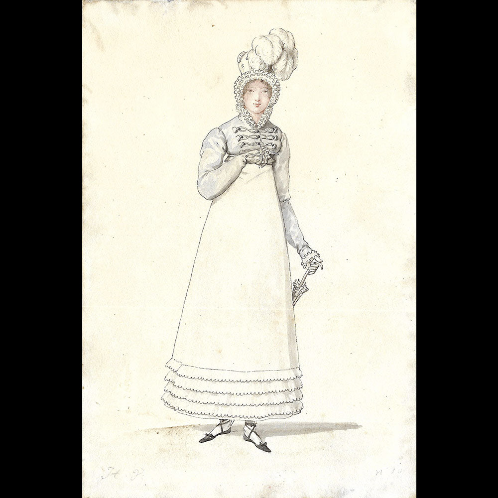 Horace Vernet - Dessin pour le Journal des Dames et des Modes (1816)