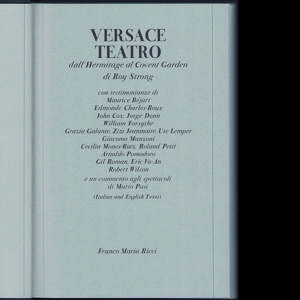 Versace Teatro II par Roy Strong, FMR (1992)