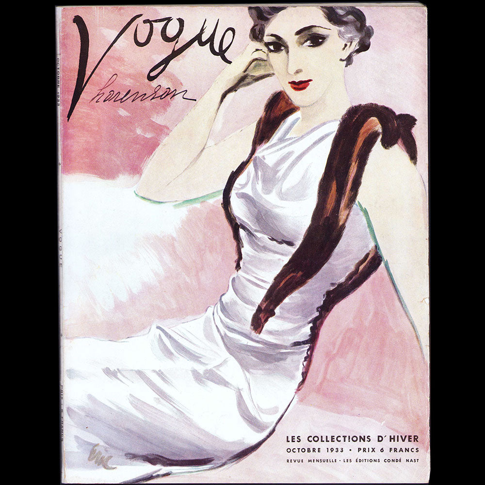 Vogue France (1er octobre 1933), couverture d'Eric