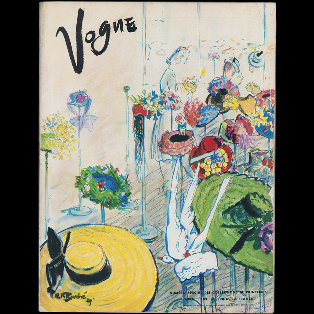 Vogue France (1er avril 1939), couverture de René Bouché