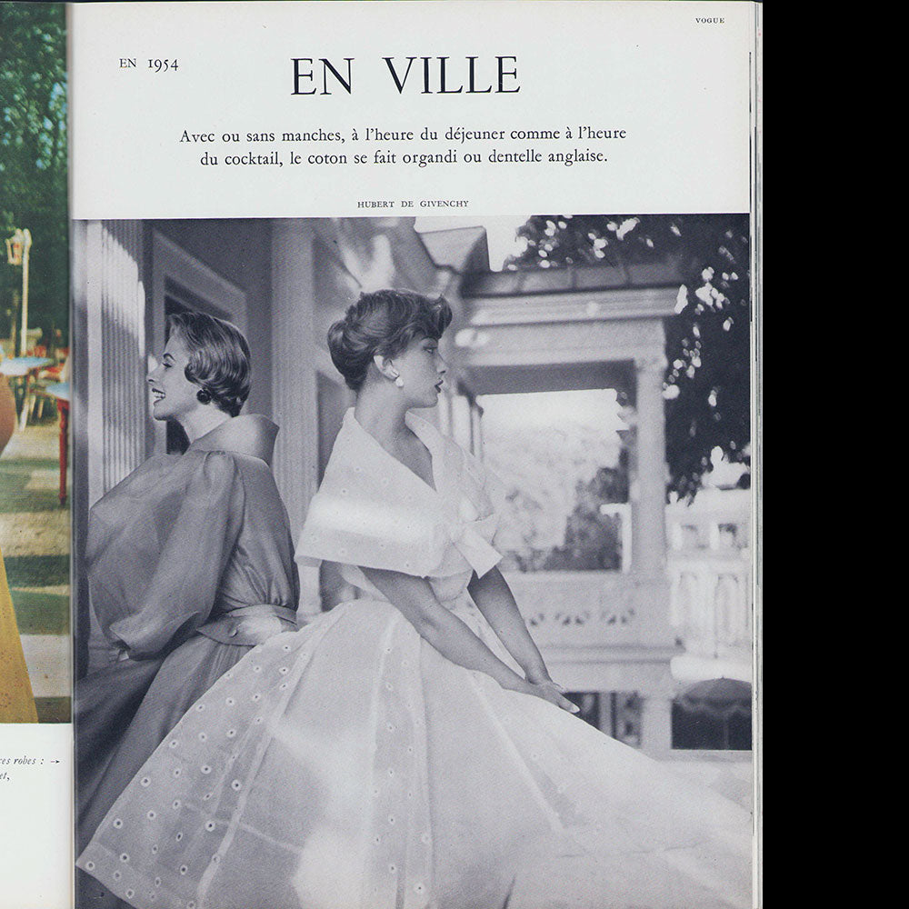 Vogue France (1er juin 1954), couverture d'Henry Clarke