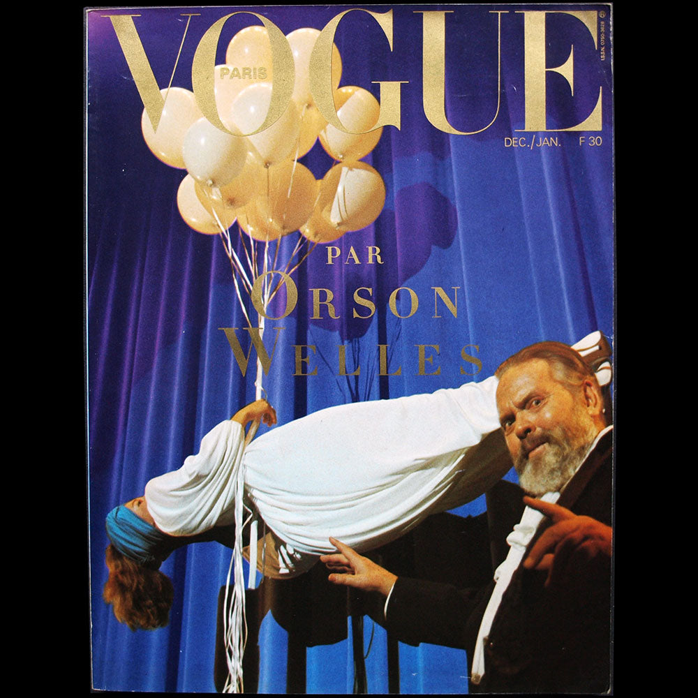 Vogue France par Orson Welles (décembre 1982-janvier 1983), exemplaire de Karl Lagerfeld