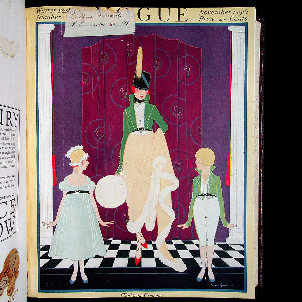 Vogue US, 2ème semestre 1916 (juillet-décembre 1916), exemplaire de la bibliothèque Boutet de Monvel