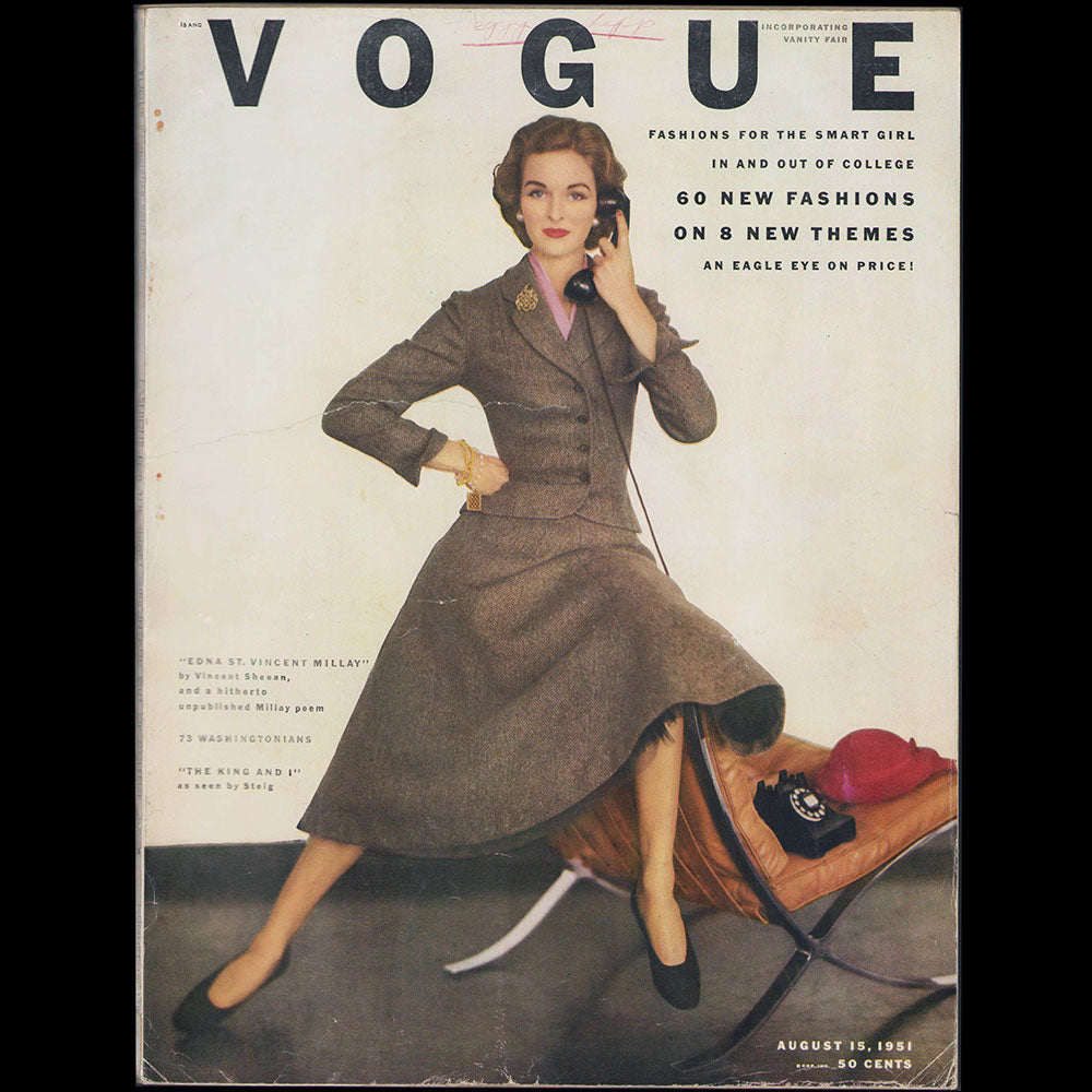 Vogue US (15 August 1951), couverture de Rutledge