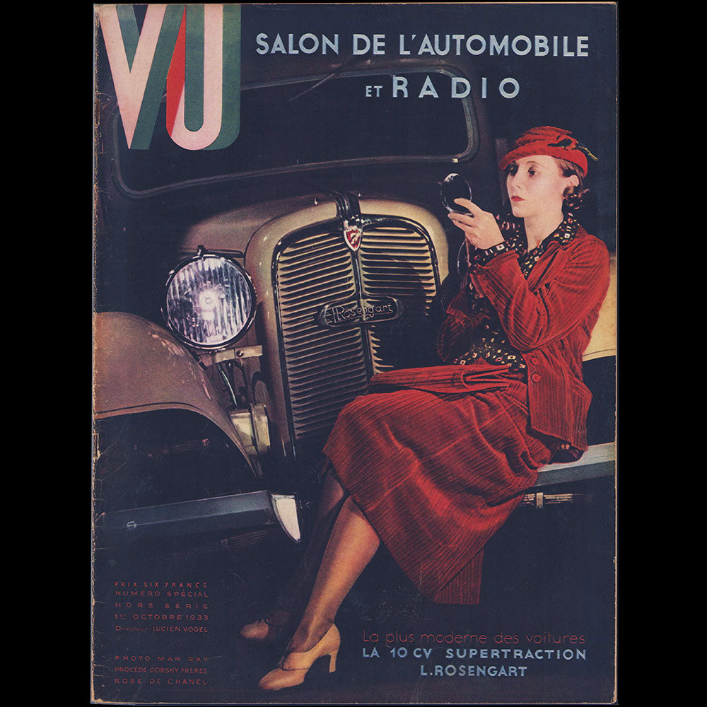 Vu, Salon de l'automobile, couverture de Man Ray (octobre 1933)