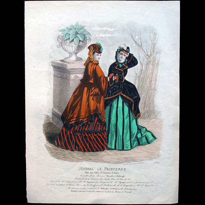 Worth & Bobergh - Le Journal Le Printemps, gravure 104 (circa 1867-1870)