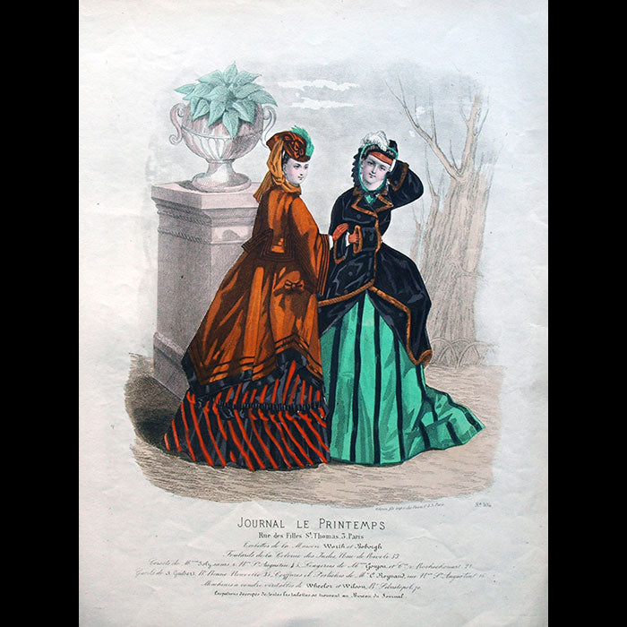 Worth & Bobergh - Le Journal Le Printemps, gravure 104 (circa 1867-1870)