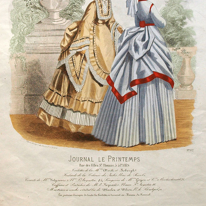 Worth & Bobergh - Le Journal Le Printemps, gravure 112 (circa 1867-1870)