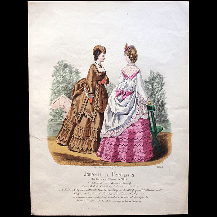 Worth & Bobergh - Le Journal Le Printemps, gravure 113 (circa 1867-1870)