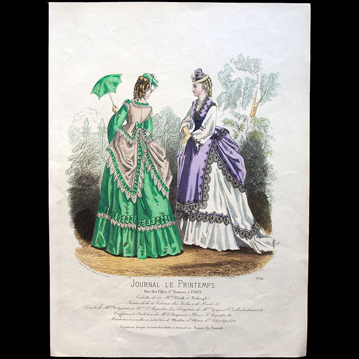 Worth & Bobergh - Le Journal Le Printemps, gravure 114 (circa 1867-1870)