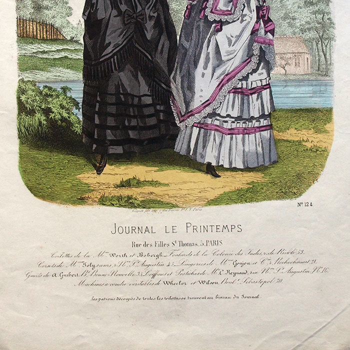 Worth & Bobergh - Le Journal Le Printemps, gravure 124 (circa 1867-1870)