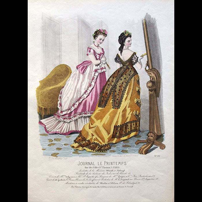 Worth & Bobergh - Le Journal Le Printemps, gravure 102 (circa 1867-1870)