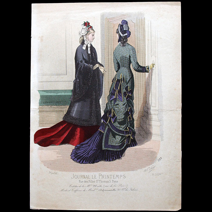 Worth - Le Journal Le Printemps, gravure 272bis (circa 1870s)