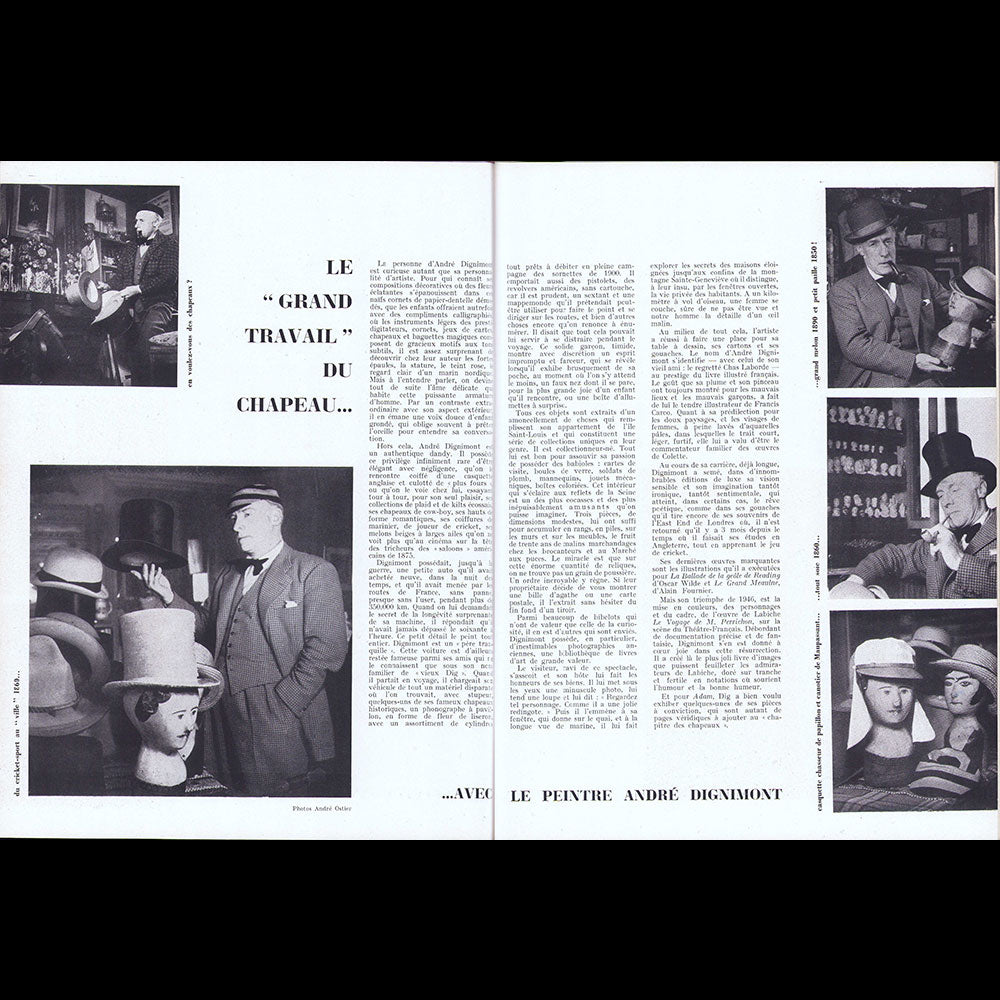 Adam, la revue de l'homme (avril-mai 1946), couverture de René Gruau