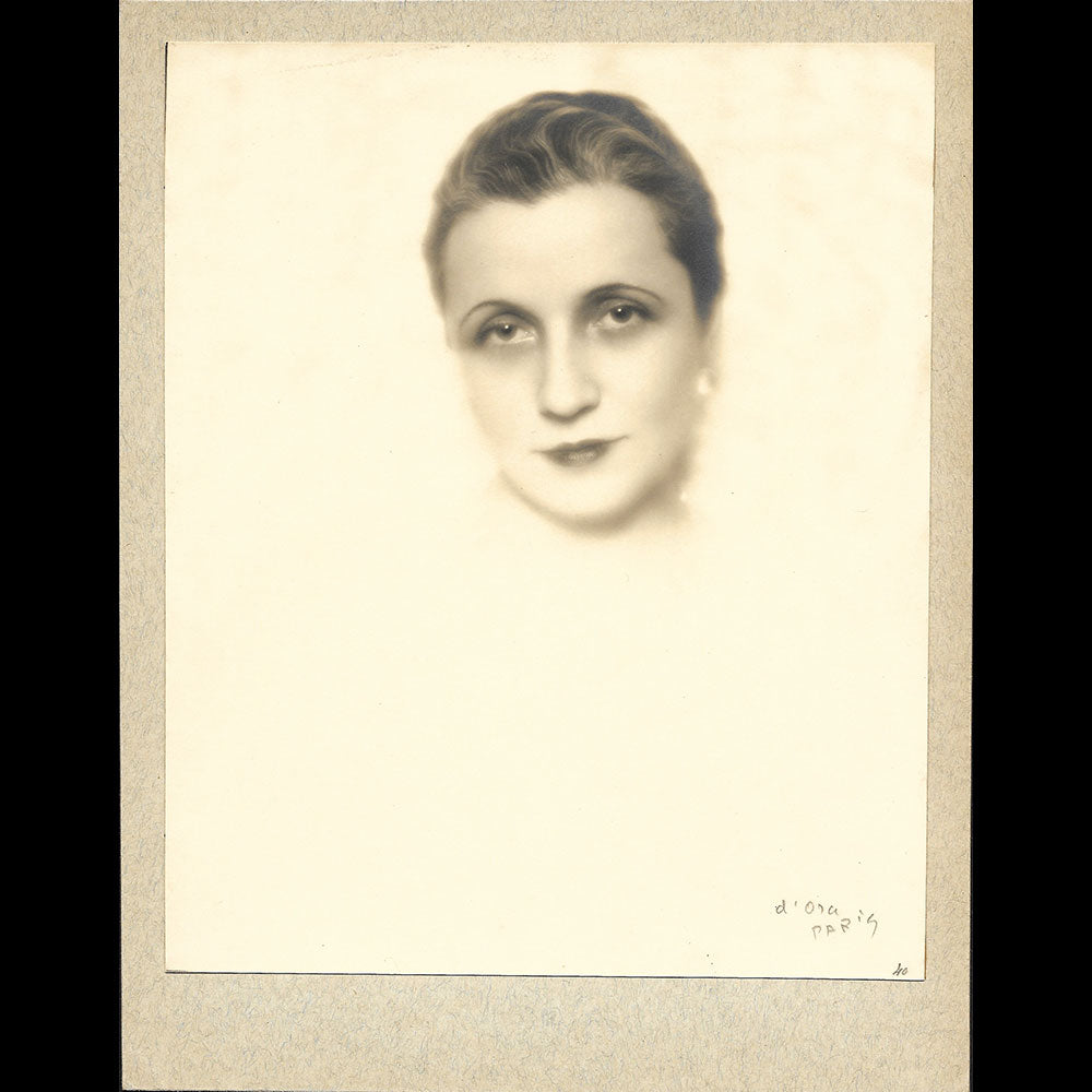 Agnès Rittener - Portrait de la modiste, tirage de D'Ora (1925-1930)