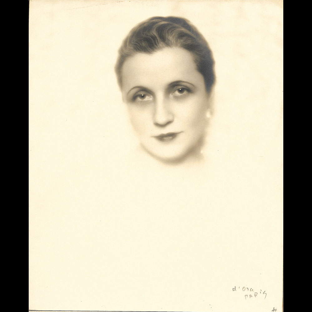 Agnès Rittener - Portrait de la modiste, tirage de D'Ora (1925-1930)