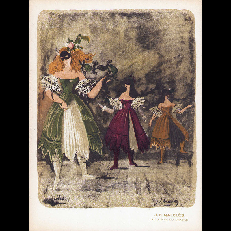 Ballets des Champs-Elysées - Programme du Printemps 1946, couverture de Bérard