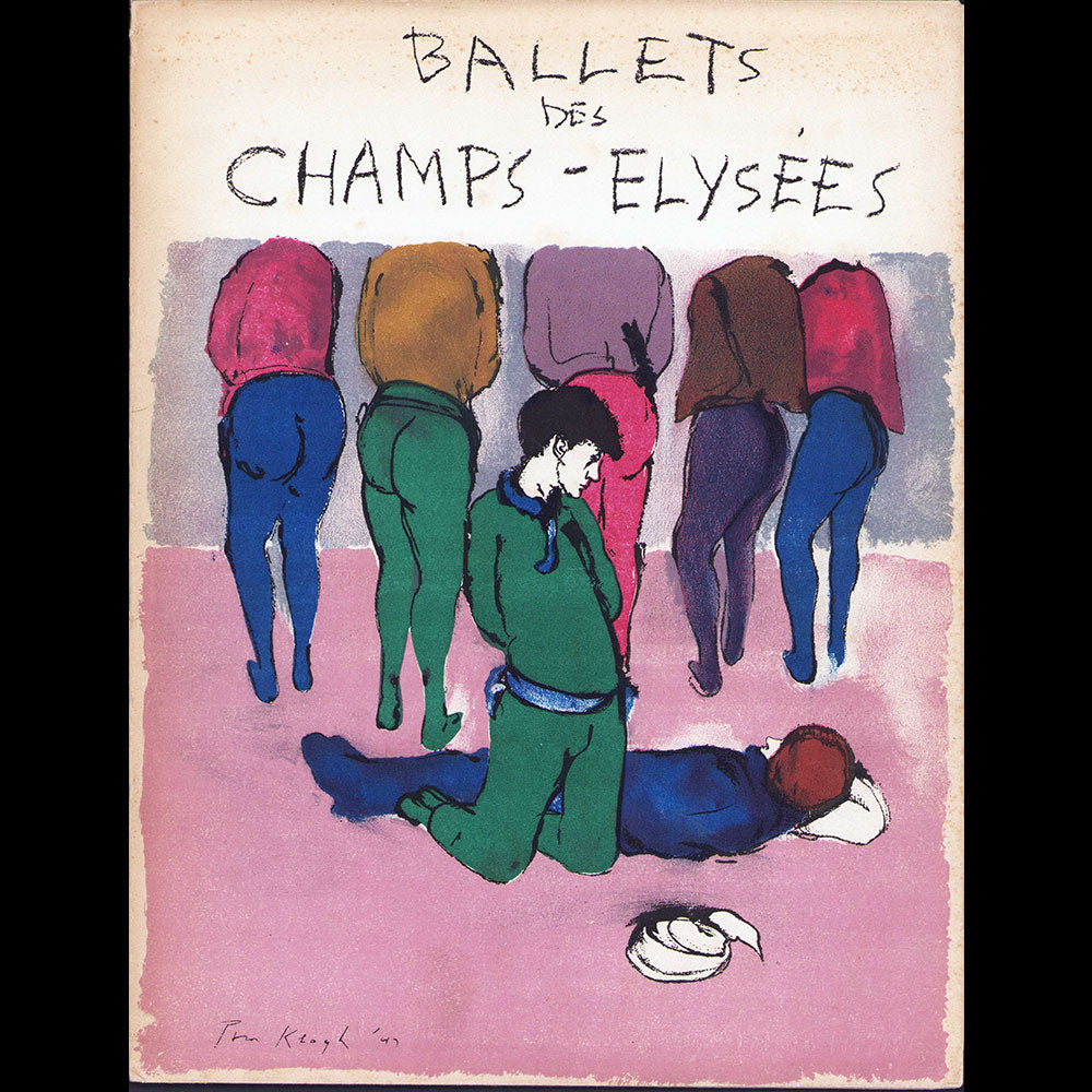 Ballets des Champs-Elysées - Programme 1947, couverture de Tom Keogh