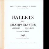 Ballets des Champs-Elysées - Programme 1948, couverture de Picasso