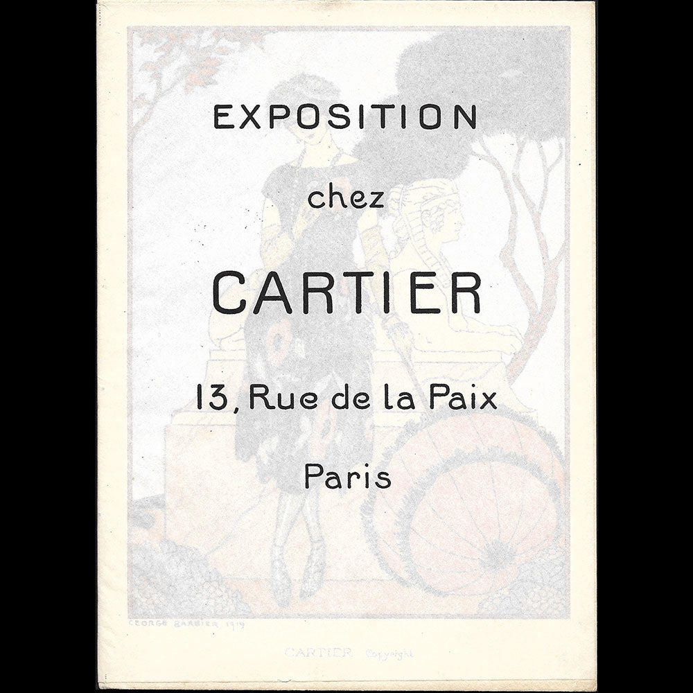 Cartier - Invitation de la maison Cartier illustrée par George Barbier (1919)